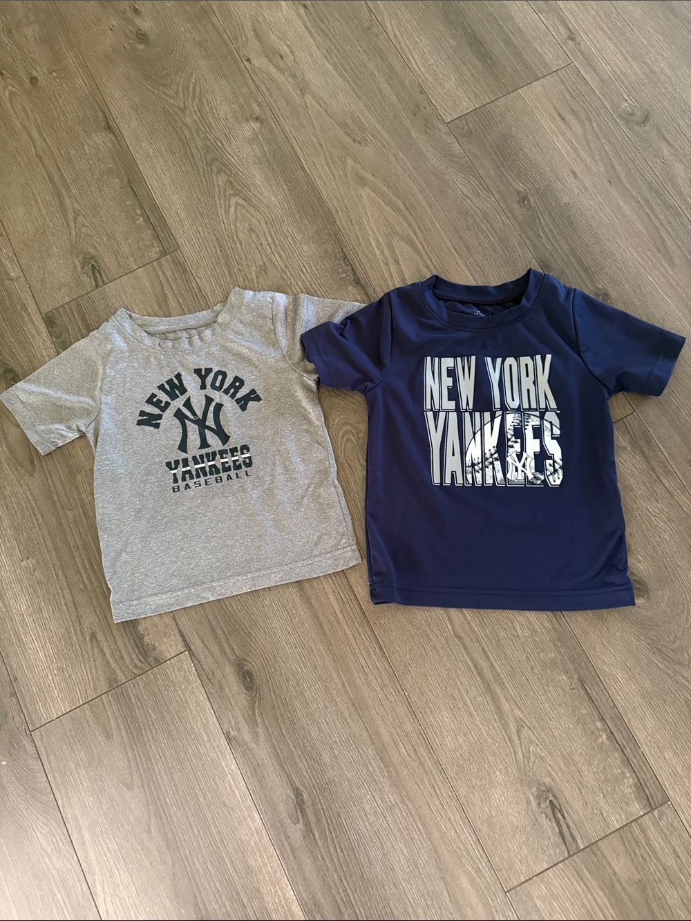 New York Yankees Kids' Short Sleeve Tee - Navy & Gray